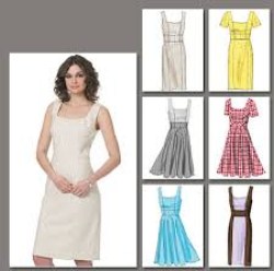 8648 VOGUE EZ  PRINCESS MIDRIFF SLEEVES OR NOT  DRESS PATTERN 6-12  or 14-22 choice uncut